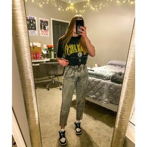 Vintage Hi-Rise Chic Acid Washed Jeans